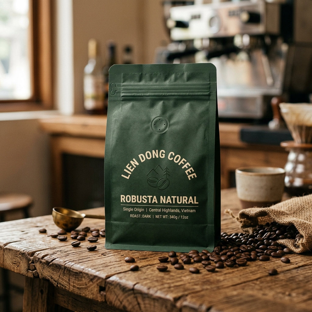 Robusta Natural Lien Dong Coffee
